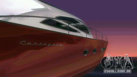 Cartagena Delight Luxury Yacht para GTA Vice City