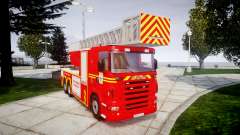 Scania R580 Marseille Fireladder [ELS] para GTA 4
