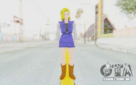 Dragon Ball Xenoverse Android 18 Showing Legs para GTA San Andreas