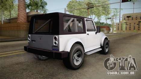 GTA 5 Canis Mesa SWB para GTA San Andreas